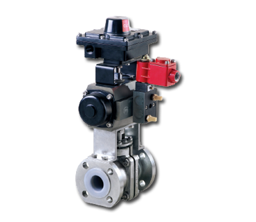 Lined Ball Valve with Actuator and Solenoid Valve