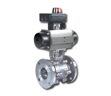 Metal Seated Ball Valve with Actuator
                                and Position Indicator