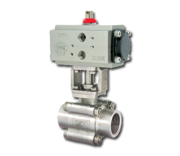 Screwed End Ball Valve with Actuator