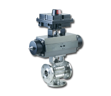 Three Way Shut –
                                    off Ball Valve
                                    with Actuator